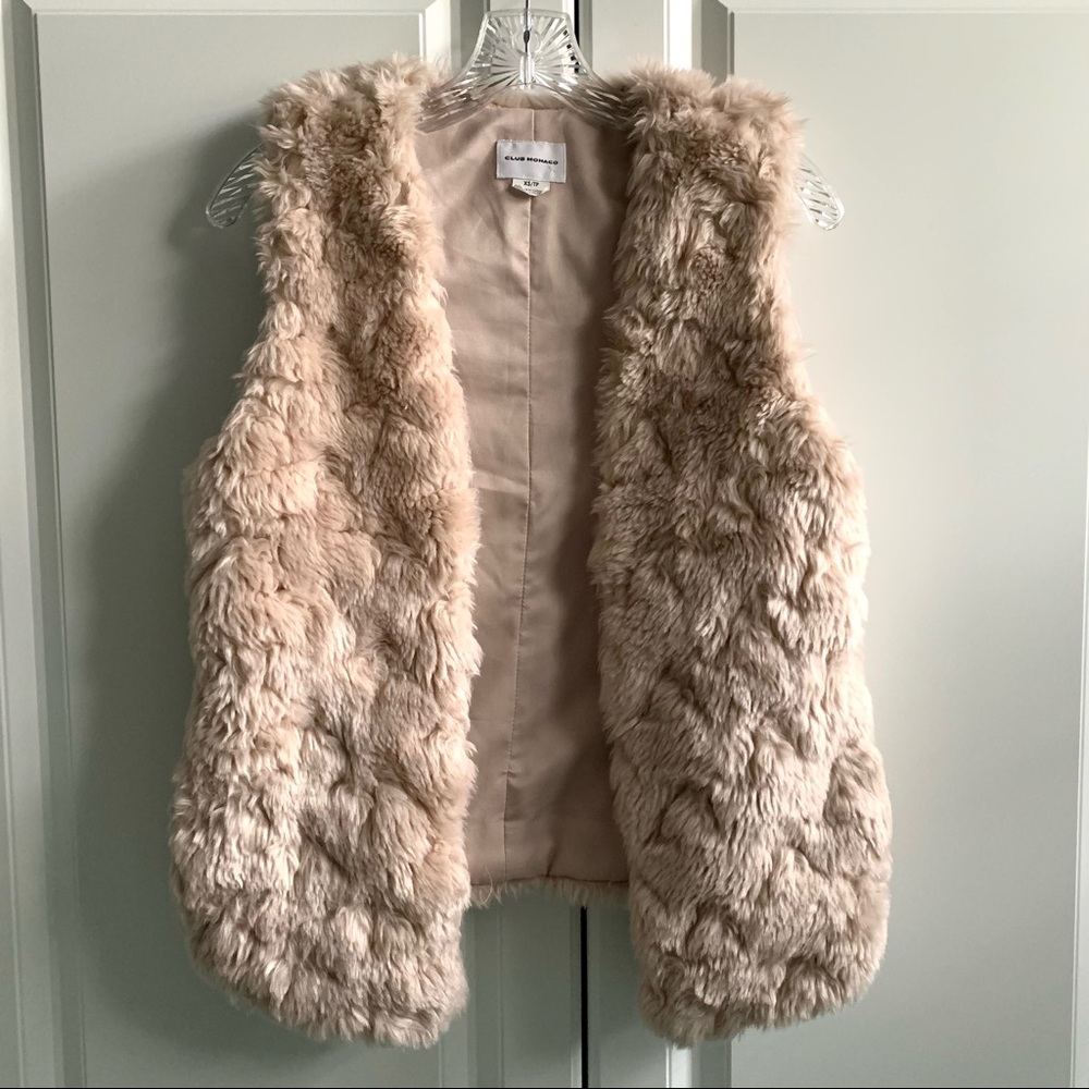 Club Monaco Faux Fur Vest